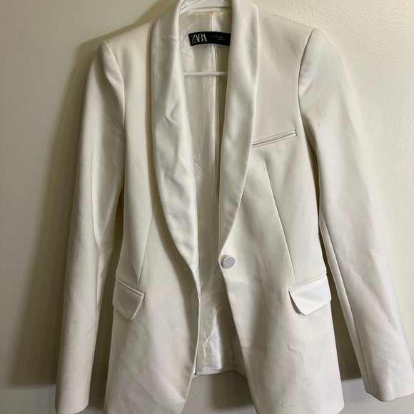 Zara Jackets & Coats Zara White Blazer Poshmark